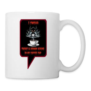 Demon in coffee - Mug - white - Right