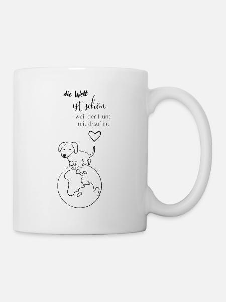 schöne Welt - Tasse - Weiß