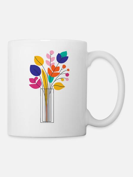 Flower - Tasse - Weiß