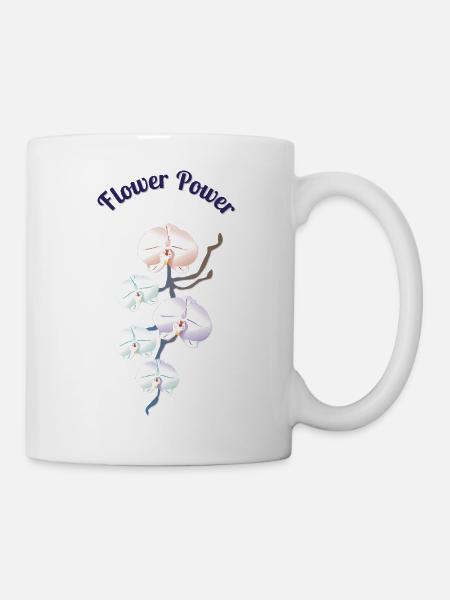 flower power - Mug blanc - blanc
