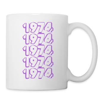 Anniversaire 1974 - Mug blanc - blanc - Droite