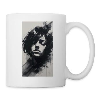Spukende Tinte & Kohle Emotion - Tasse - Weiß - Rechts