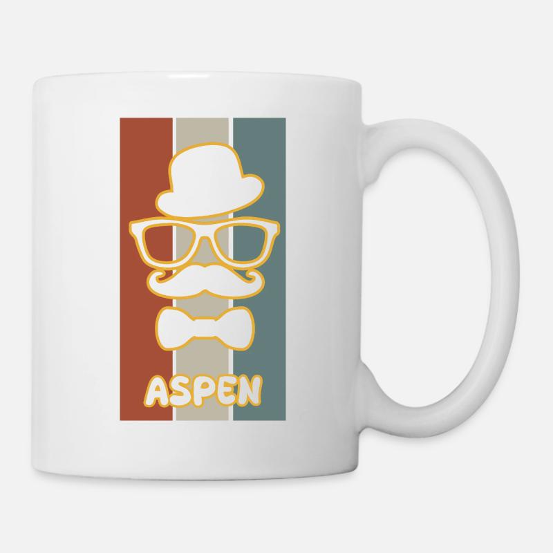 Name Aspen - Tasse - Weiß