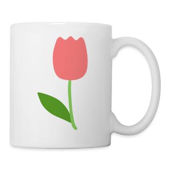 Tulpenblüte - Tasse - Weiß - Rechts