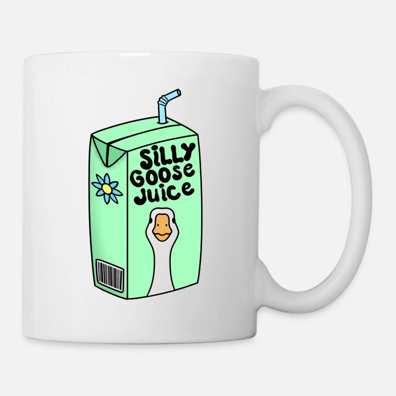 silly goose juice funny goose bird - Mug - white