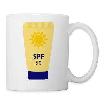 spf 50 sunscreen - Mug - white - Right