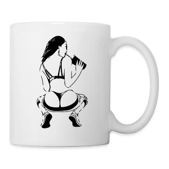 Lady Twerk - Tasse - Weiß - Rechts