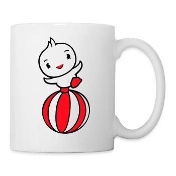 Canard Stands Équilibré Ballon Circus Trick Beach Ball - Mug blanc - blanc - Droite