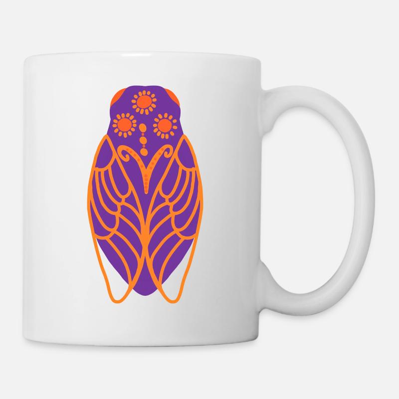 Cigale ensoleillée - Mug blanc - blanc