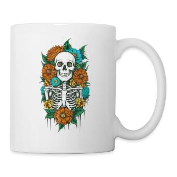 Squelette floral 2 - Mug blanc - blanc - Droite