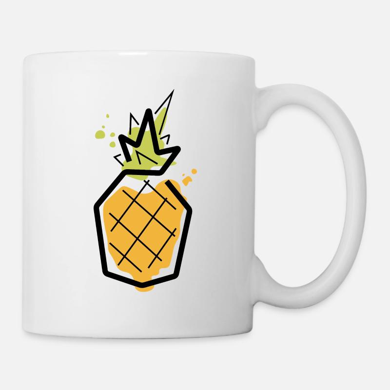 Ananas - Tasse - Weiß