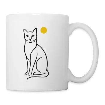 Katze - Tasse - Weiß - Rechts