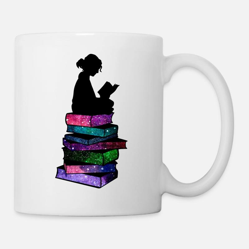 Kosmische Lesung - Tasse - Weiß