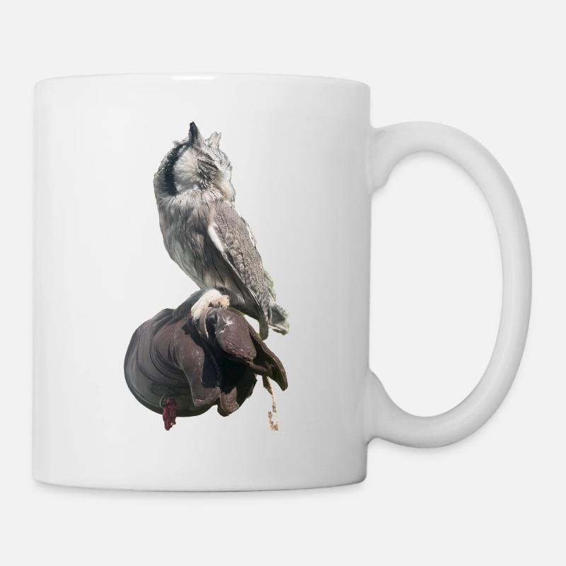 Hibou - Mug blanc - blanc