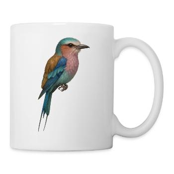 Lilac Bird – tropical & dreamlike - Mug - white - Right