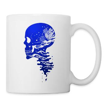 Crâne de l’océan - Mug blanc - blanc - Droite