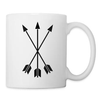 Flèches - Mug blanc - blanc - Droite