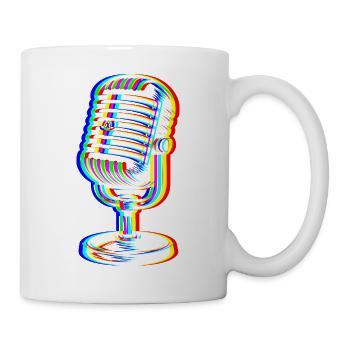 Micro Glitch – Art Sonore - Mug blanc - blanc - Droite