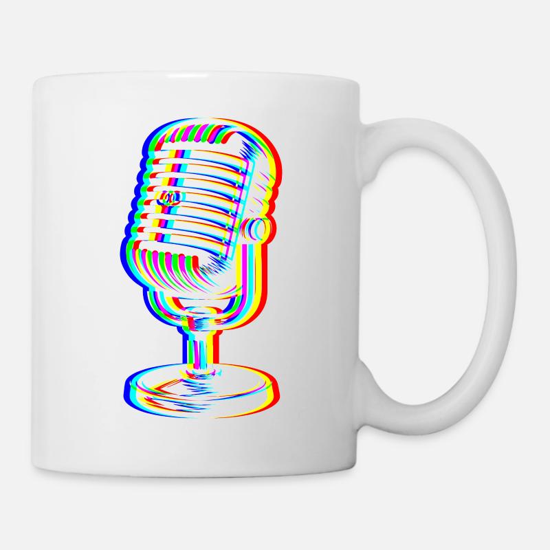 Micro Glitch – Art Sonore - Mug blanc - blanc