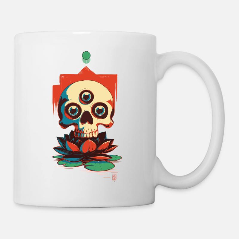 Three Eyed Skull - Mug - white