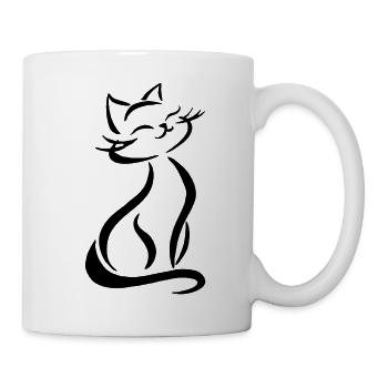 Cute Cats Drawing - Mug - white - Right