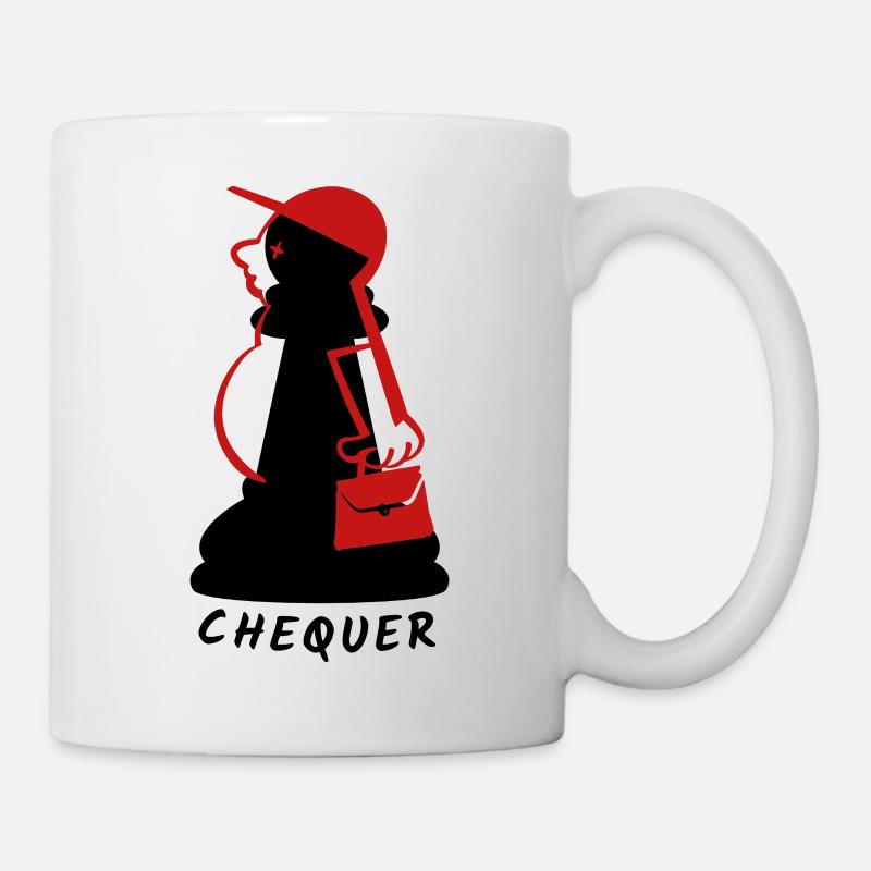 Chequer - Tasse - Weiß