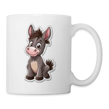 Esel - Tasse - Weiß - Rechts