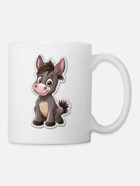 Esel - Tasse - Weiß