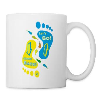 Feet_Come Back_Let geht's! - Tasse - Weiß - Rechts