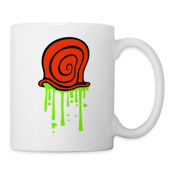 Snail shell, snail, slime, disgusting, slimy - Mug - white - Right