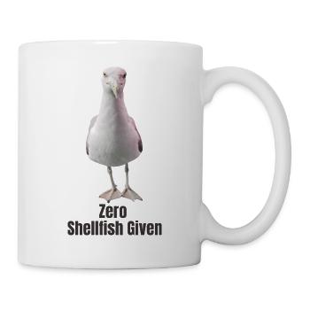 Abstract Seagull with Colourful Accents - Mug - white - Right