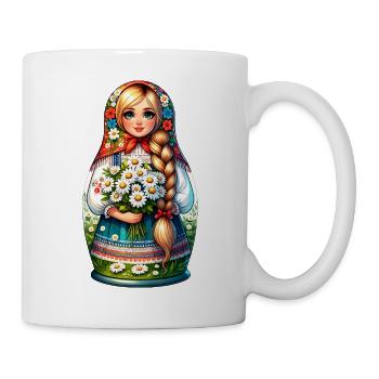 Matriochka en russe Matriochka Poupée Russe - Mug blanc - blanc - Droite