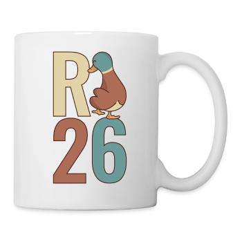 R Duck 26 - R Duck 2026 - Pension 2026 - Mug blanc - blanc - Droite