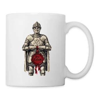 Sir Tified Knight Funny Renaissance Faire Men LARP - Tasse - Weiß - Rechts