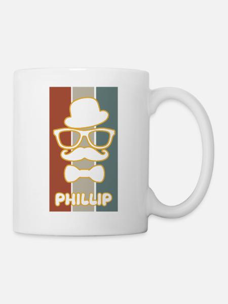 Name Phillip - Tasse - Weiß