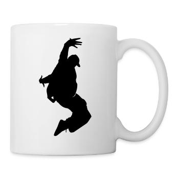 B-Boy Silhouette – Breakdance Freeze - Mug blanc - blanc - Droite