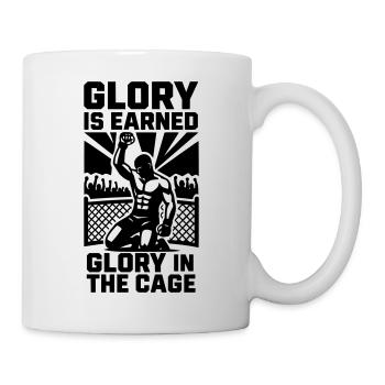 MMA Tribute Glory in the Cage - Tasse - Weiß - Rechts