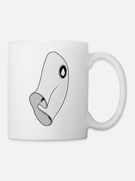 Minimalistischer Geist - Tasse - Weiß