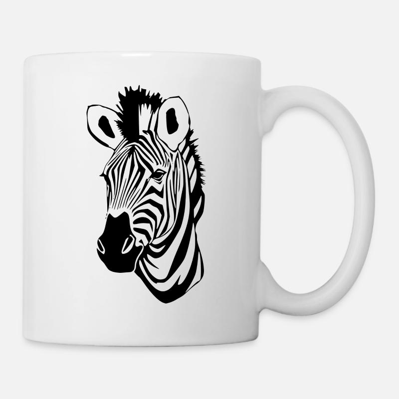 Zebra T-shirt Geschenk - Tasse - Weiß