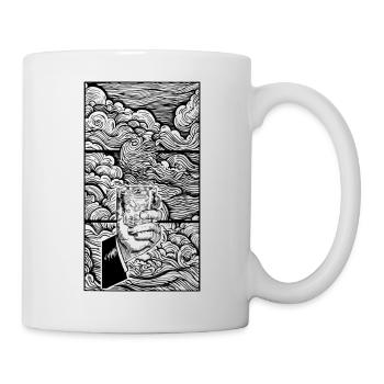 Sea of Clouds and Glass Hand - Mug - white - Right
