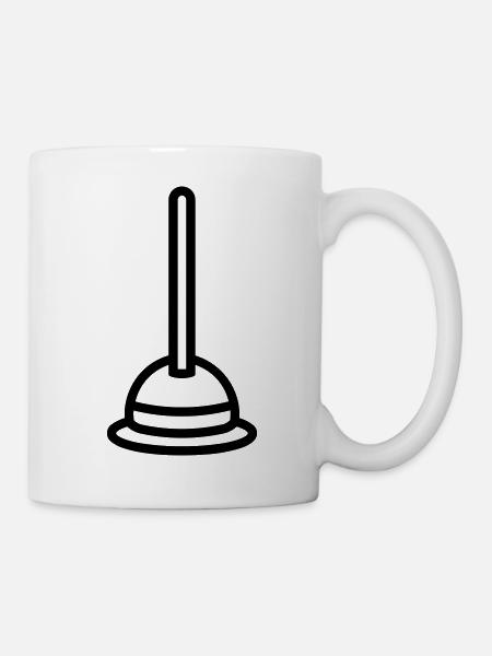 Saugnapf - Tasse - Weiß