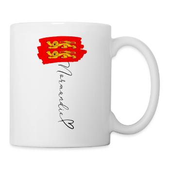 Normandy Flag Leopards Red Gold Pride Region - Mug - white - Right