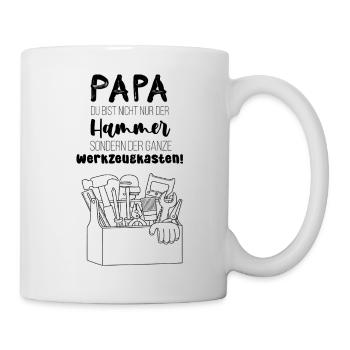 Papa, tu n’es pas juste la chemise drôle de Hammer - Mug blanc - blanc - Droite