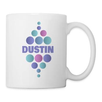 Dustin als Vorname - Tasse - Weiß - Rechts