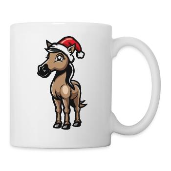 Cheval Noël - Mug blanc - blanc - Droite