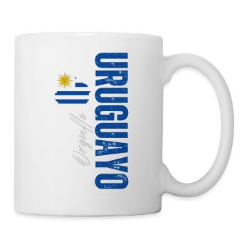 Orgueil uruguayen, design vertical - Mug blanc - blanc - Droite