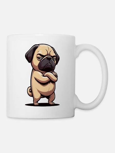 Mops Möpse Mopsbesitzer Mopsliebhaber Mopshalter - Tasse - Weiß