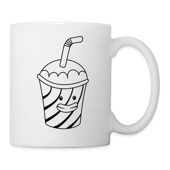 Milkshake Kawaii – Süßer Anime Shake, Gute Laune - Tasse - Weiß - Rechts