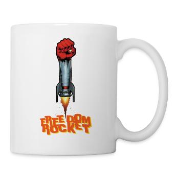 ROCKET FIGHT - freedom & rights - Mug blanc - blanc - Droite