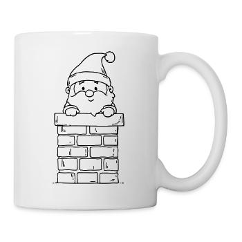 Père Noël Drôle Noël - Mug blanc - blanc - Droite